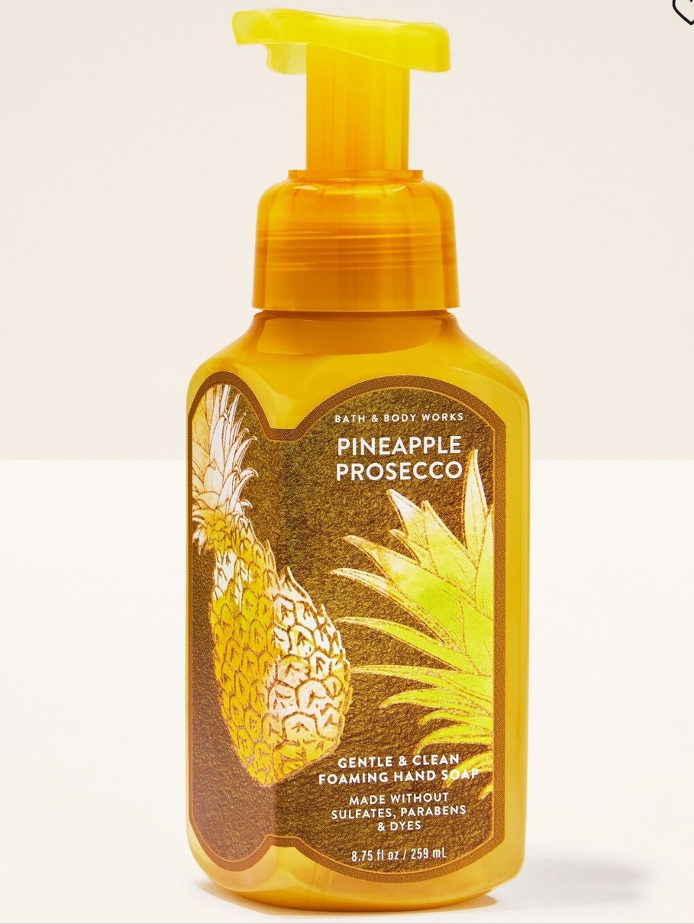 Bath & Body Works Pineapple Prosecco Foaming Hand Soap 8oz NEW RARE
